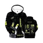 MIAOCOS Game Zero-0 Cosplay Hoodie Aesthetic Sweatshirt Costume Unisex Adult Hooded Casual Outwear Game Carnival Party Show Green