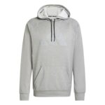 adidas Men’s Game and Go Big Logo Training Hoodie, Medium Grey Heather
