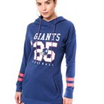 Ultra Game Women’s Standard Tunic Hoodie Pullover Sweatshirt Terry, Team Color, Large