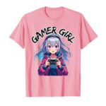 Gamer Girl Gaming Anime Cute Video Game Women Girls T-Shirt