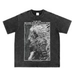 Bellelement Retro Video Game T-Shirt Game Character Graphic T-Shirt Game Fan Tee, L Black