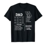 Roleplaying Dice Gamer Dragon Dad Stat Skills Wielding T-Shirt