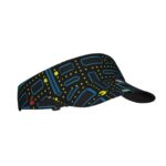 DITXIT Retro Video Game Pattern Sport Sun Visor Hats Adjustable Empty Top Baseball Cap for Women and Men Sun Protection and Outdoor Activity