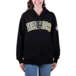 Ultra Game Women’s Standard Super Soft Full Zip Hoodie Sweatshirt, Black, Small