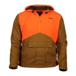 Gamehide Upland Field Hunting Hoodie With Built In Rear Game Bag (Marsh Brown/Orange, 3X-Large)