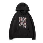 Dalicoter Game Hoodie Boothill Print Pullover Unisex Hooded 3D Graphic Thickened Sweatshirt Hoodies (Black,XXL)